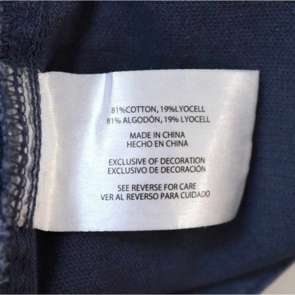 NWT Gap Twill Joggers Navy Blue Elastic Waist Tapered Leg Utility Pants Medium - Picture 12 of 12